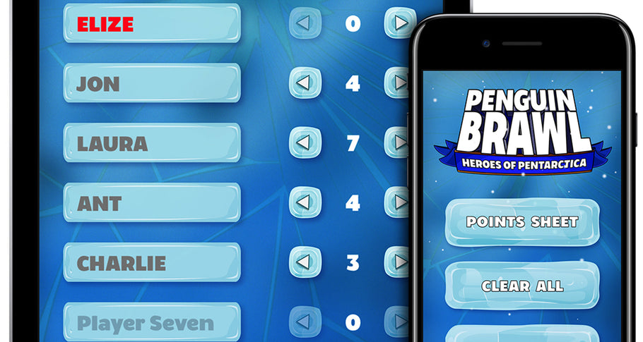 Penguin Brawl Points App - Available on iOS
